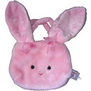Gund Pink Rabbit Purse Soft Plush Bunny Little Girls Handbag